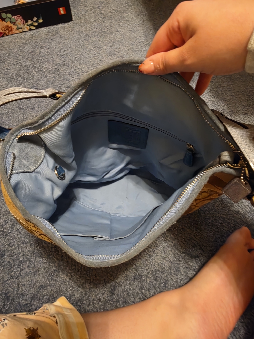 Y2k Coach Patchwork Signature Canvas Hobo - Picture 3 of 6